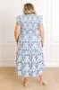 Garden Villa Floral Smocked Midi Dress Curves sold by Impressions