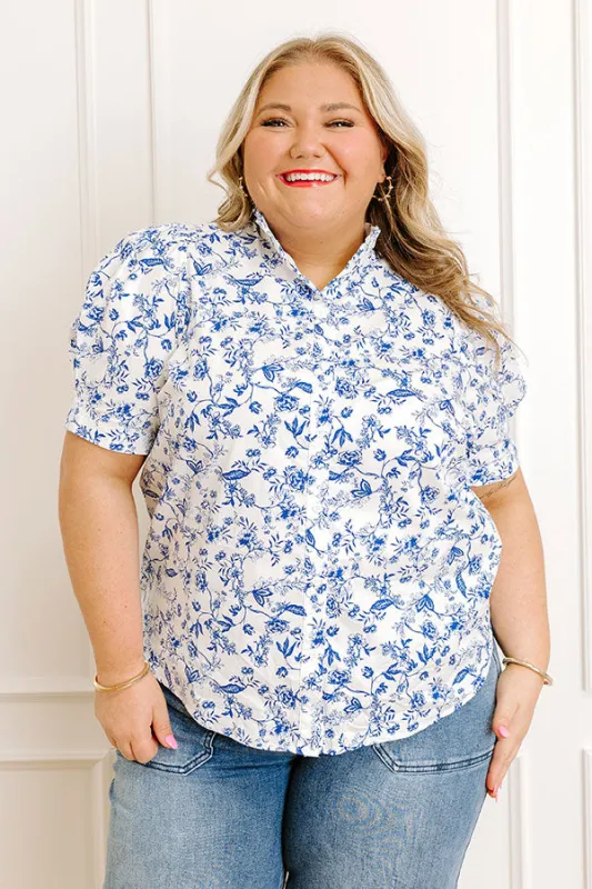 Garden Views Floral Button Up Curves sold by Impressions