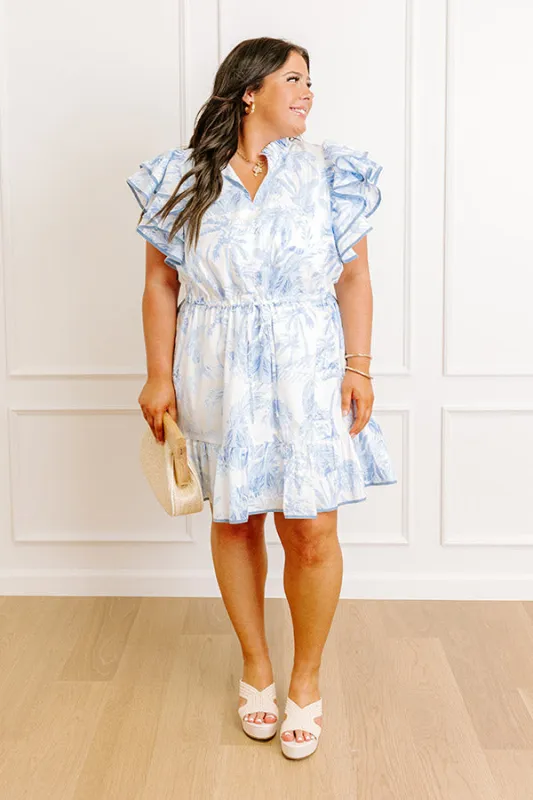 Under The Palm Trees Mini Dress Curves sold by Impressions