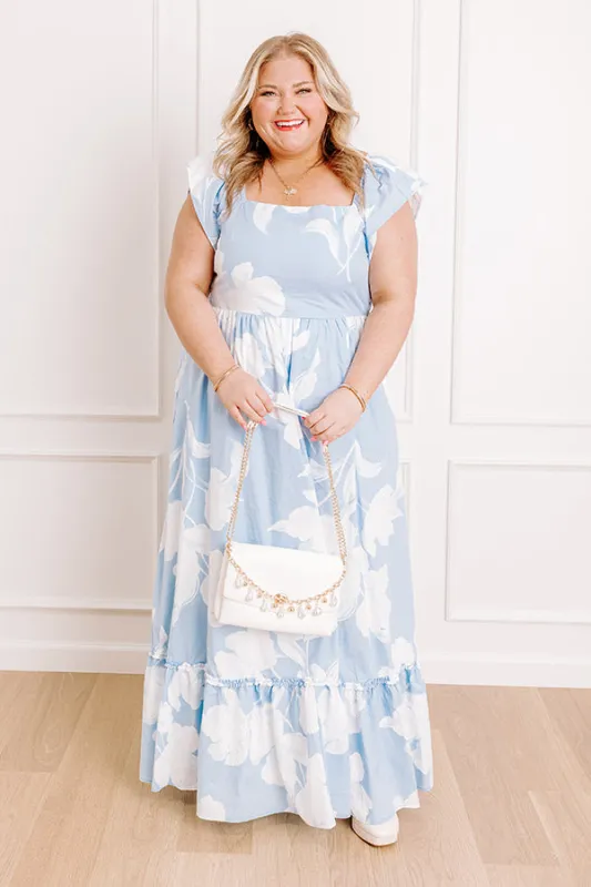 Head In The Clouds Floral Midi Dress Curves sold by Impressions