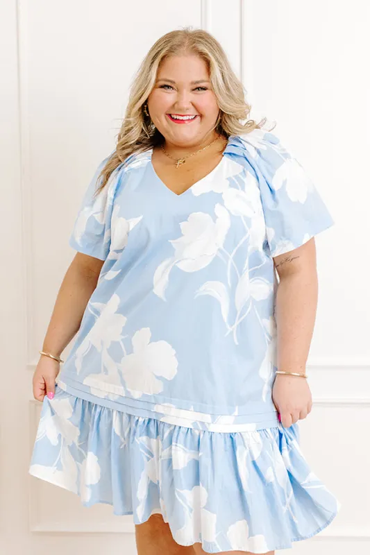 Serene Moment Floral Mini Dress Curves sold by Impressions