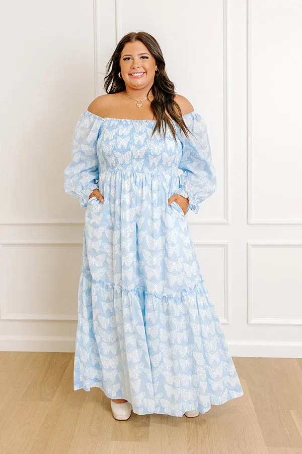 Butterfly Garden Smocked Midi Dress Curves sold by Impressions product image thumbnail 4