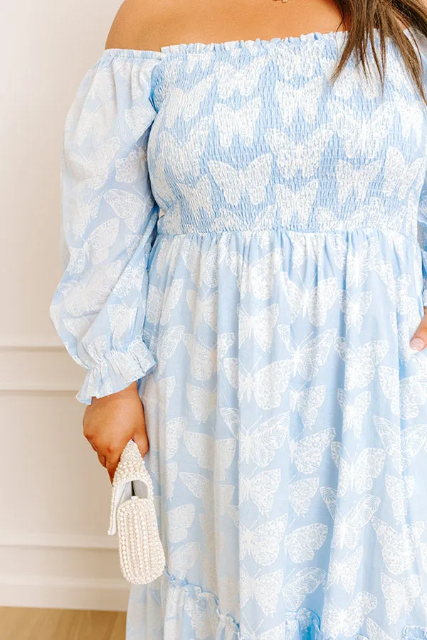 Butterfly Garden Smocked Midi Dress Curves sold by Impressions product image thumbnail 2