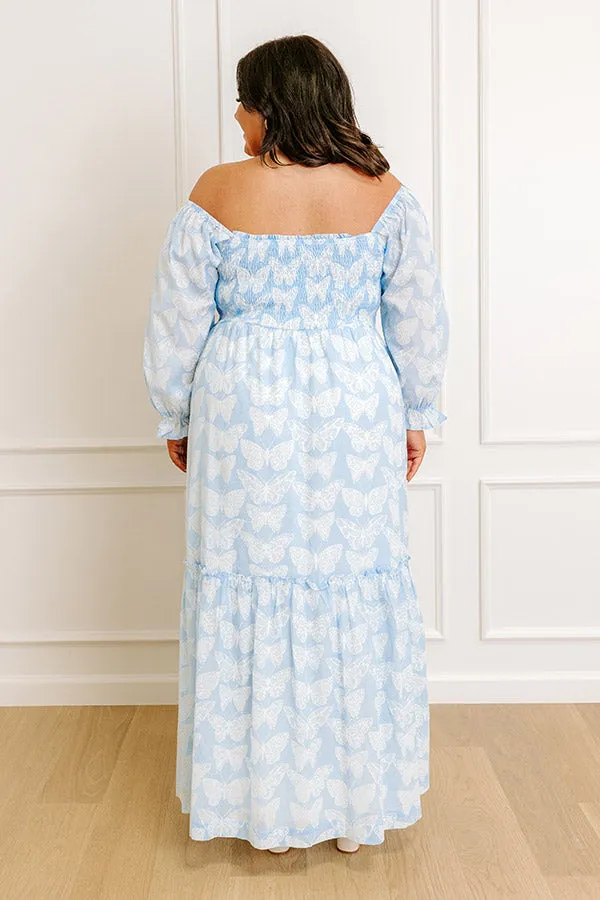 Butterfly Garden Smocked Midi Dress Curves sold by Impressions product image thumbnail 5