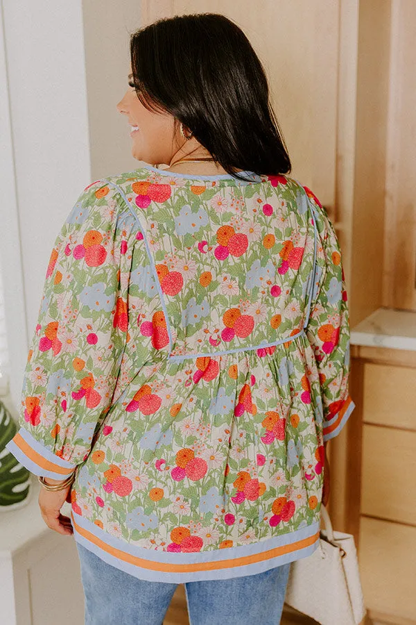 Dahlia Daydream Floral Top Curves sold by Impressions product image thumbnail 4