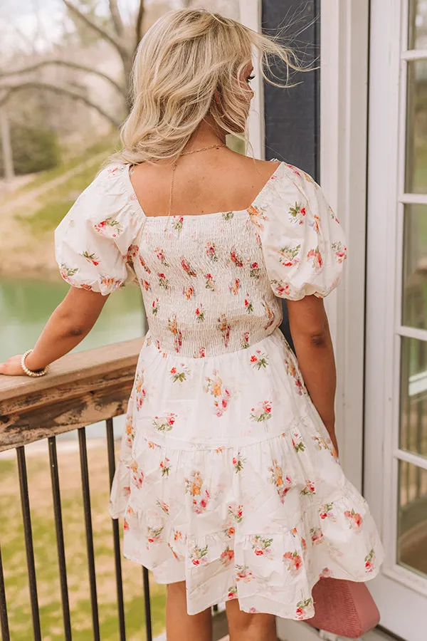 French Villa Floral Smocked Mini Dress sold by Impressions product image thumbnail 4