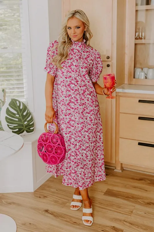 Blooming Views Floral Midi Dress sold by Impressions