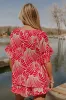Vacay Bliss Shift Top in Hot Pink sold by Impressions