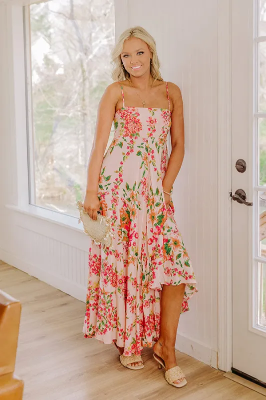 Date Night In Venice Floral Maxi Dress sold by Impressions