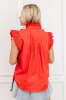 Fashion Week Pleated Top in Red sold by Impressions