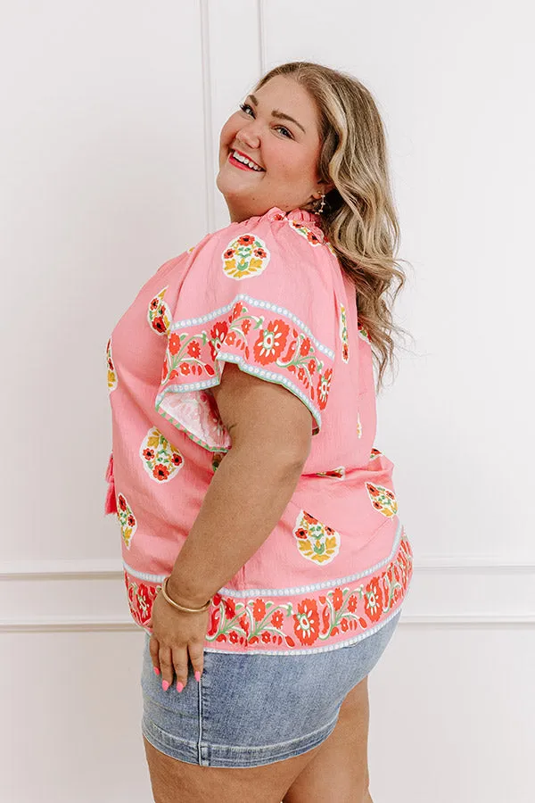 Margaritas On The Boardwalk Floral Top Curves sold by Impressions product image thumbnail 4