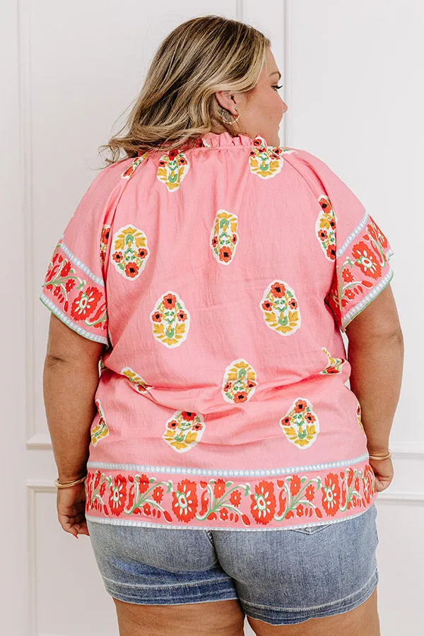Margaritas On The Boardwalk Floral Top Curves sold by Impressions product image thumbnail 5