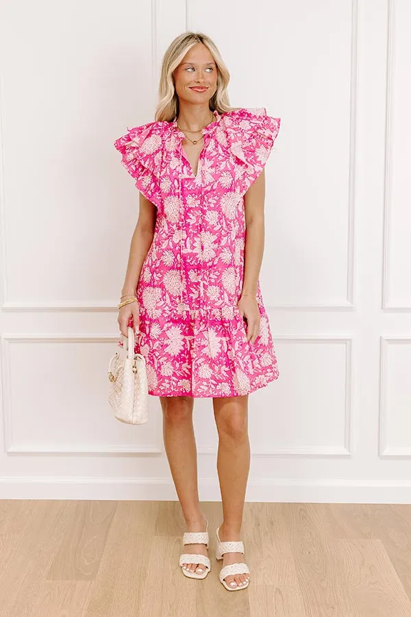 Garden Glance Floral Mini Dress in Blush sold by Impressions product image thumbnail 2
