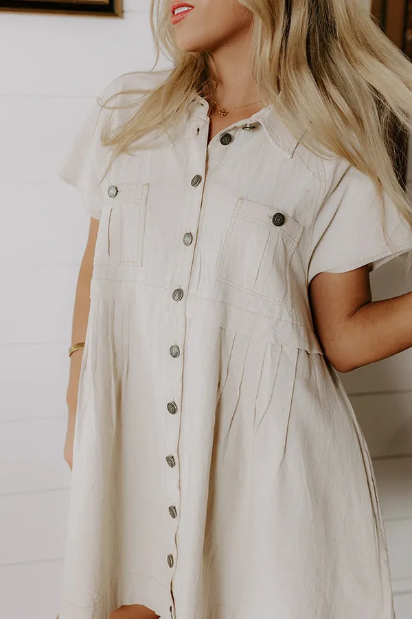 Casual Stroll Button Down Mini Dress sold by Impressions product image thumbnail 5