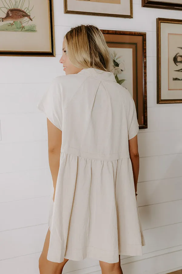 Casual Stroll Button Down Mini Dress sold by Impressions product image thumbnail 3