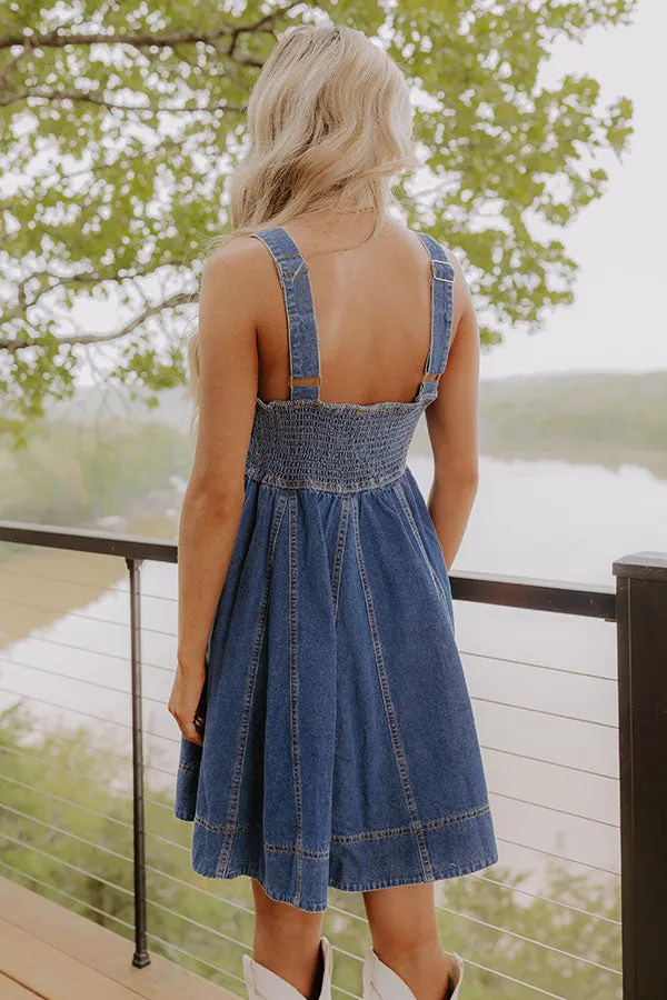 Darling Glance Denim Mini Dress sold by Impressions product image thumbnail 4