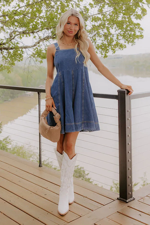 Darling Glance Denim Mini Dress sold by Impressions product image thumbnail 5