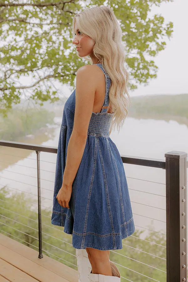 Darling Glance Denim Mini Dress sold by Impressions product image thumbnail 3