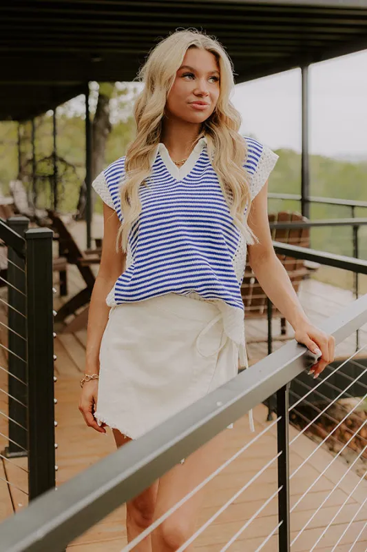 Yacht Club Social Knit Stripe Top sold by Impressions