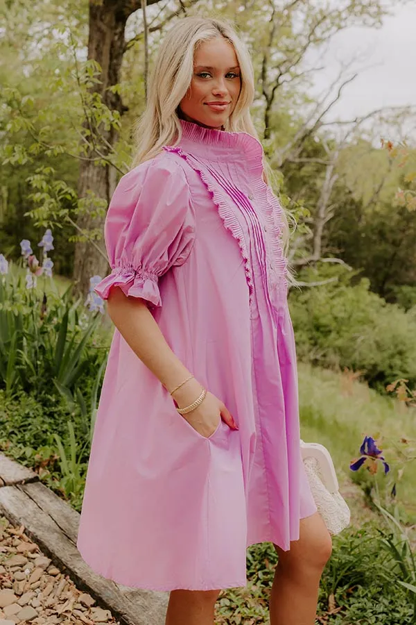 Sweet Energy Pleated Mini Dress in Purple sold by Impressions product image thumbnail 3