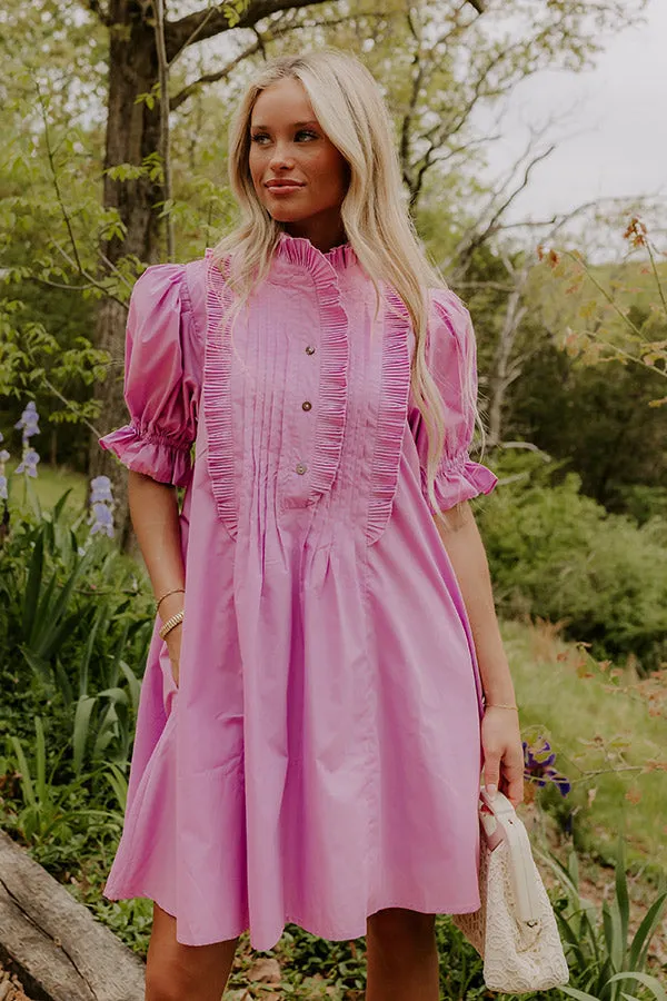 Sweet Energy Pleated Mini Dress in Purple sold by Impressions product image thumbnail 2