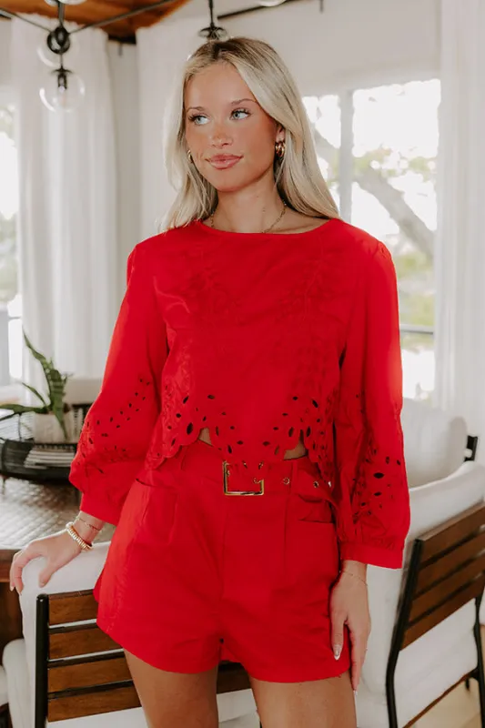 Small Town Parade Embroidered Top sold by Impressions