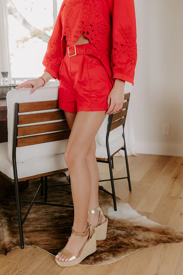 Small Town Parade High Waist Shorts sold by Impressions product image thumbnail 2