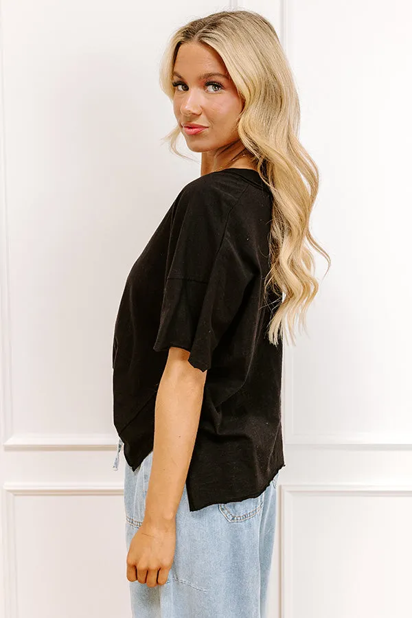 Casual Hangout Tee in Black sold by Impressions product image thumbnail 3