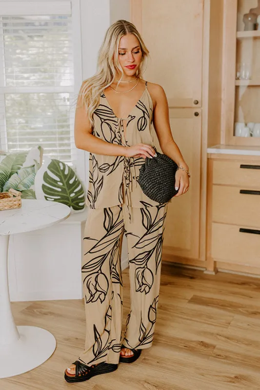 Vacay Bungalow High Waist Pants in Khaki sold by Impressions