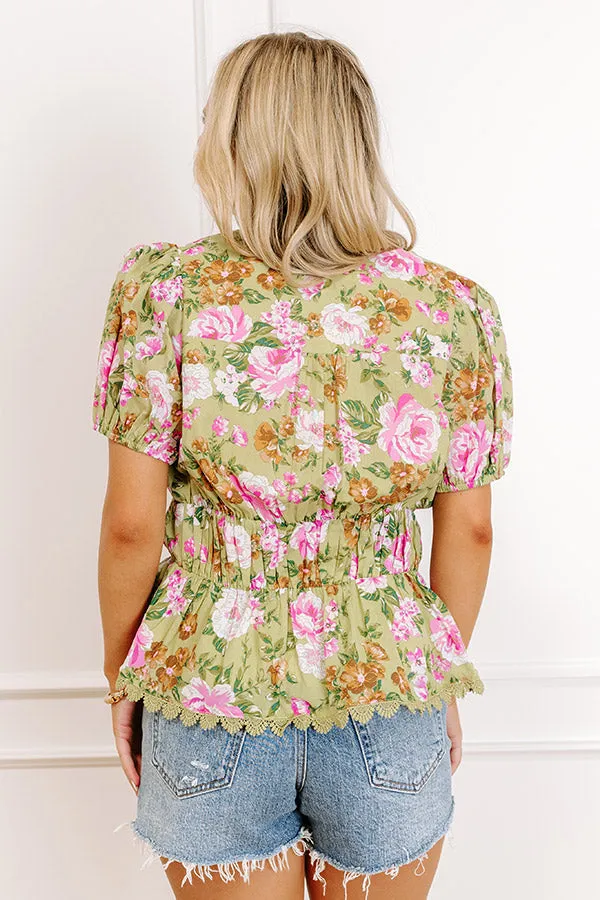Peony Fields Peplum Top sold by Impressions product image thumbnail 3