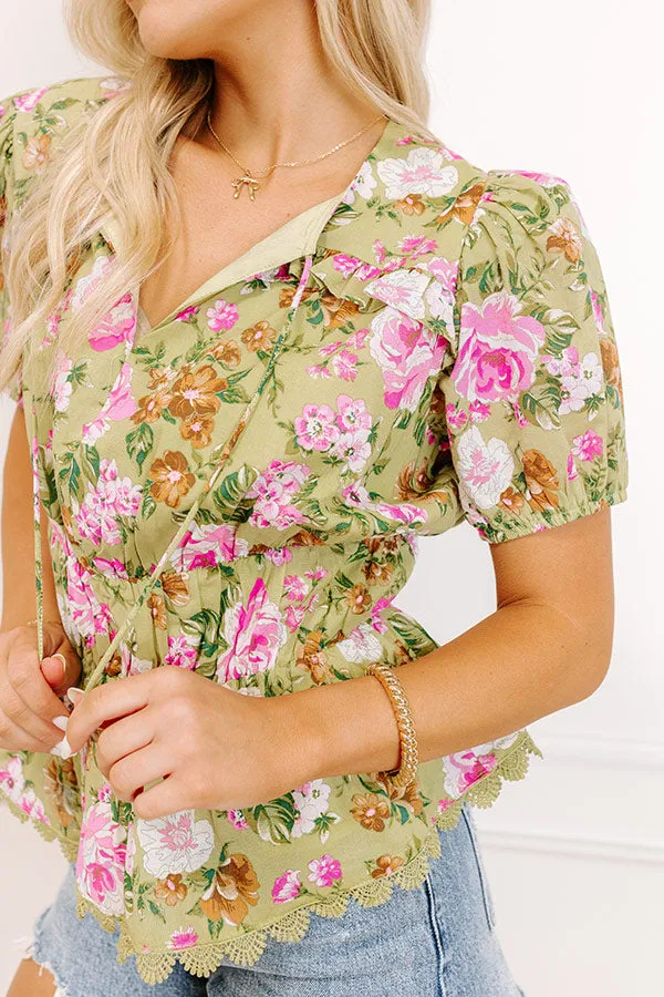 Peony Fields Peplum Top sold by Impressions product image thumbnail 5