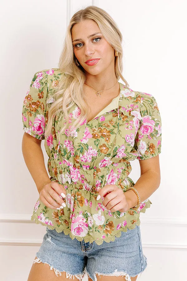 Peony Fields Peplum Top sold by Impressions product image thumbnail 2