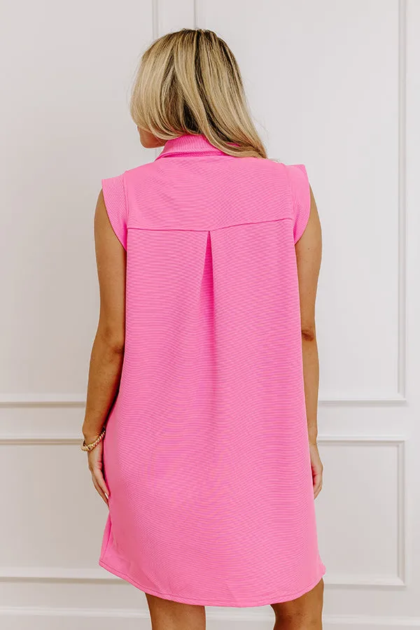 Coastal Dreamer Mini Dress in Bubblegum Pink sold by Impressions product image thumbnail 4