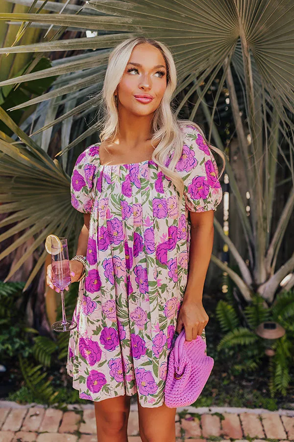 Midsummer Night's Floral Mini Dress sold by Impressions product image thumbnail 3