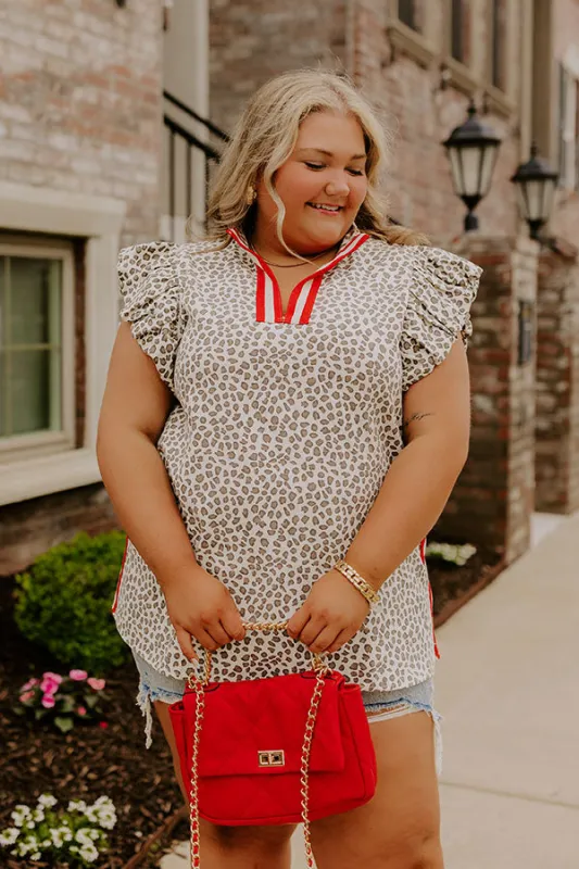 Cafe On Broadway Leopard Top Curves sold by Impressions