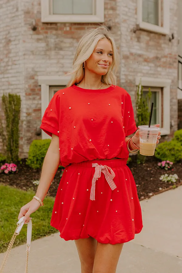 Belle of the Parade Embellished Crop Top sold by Impressions