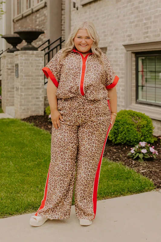 Concrete Jungle High Waist Leopard Pants Curves sold by Impressions