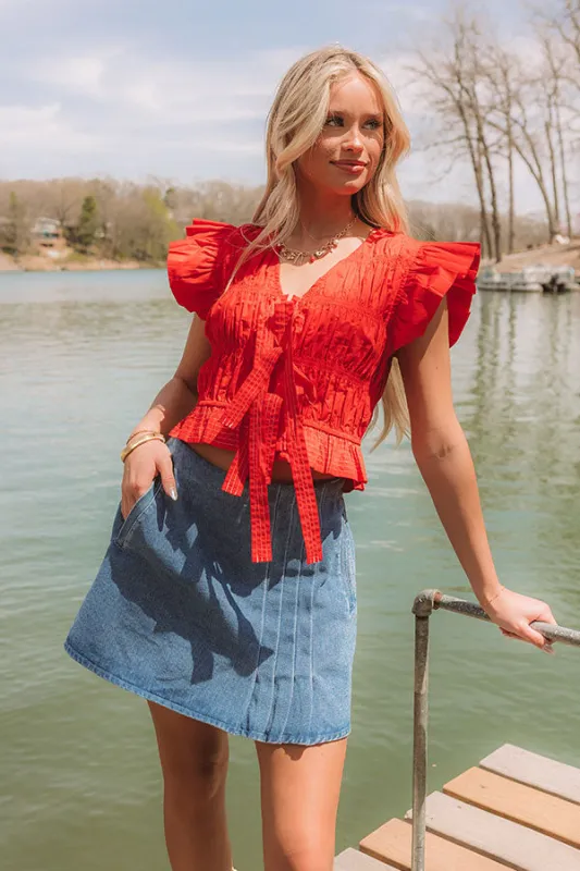 Liberty Lane Smocked Top sold by Impressions