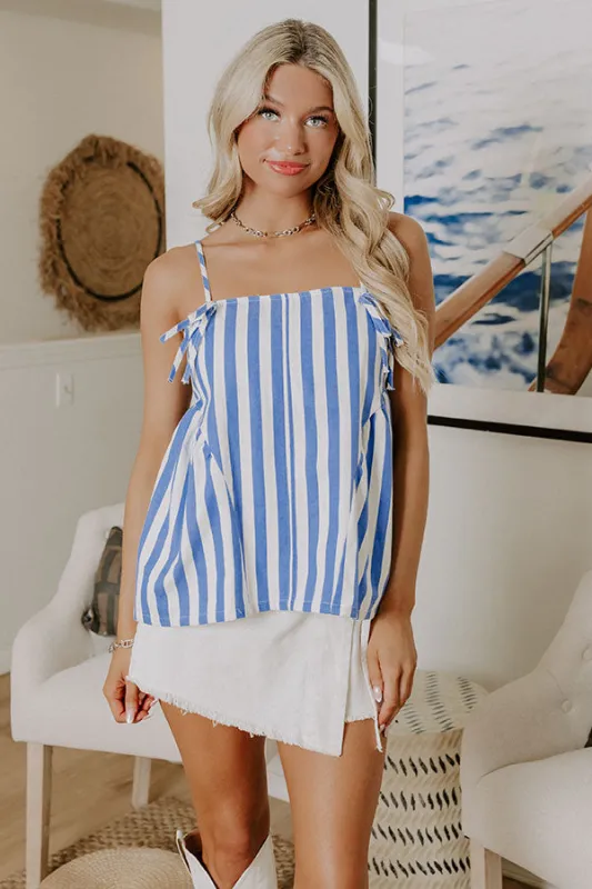 Sweet Serendipity Stripe Top in Blue sold by Impressions