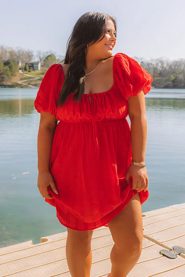 Patio Vibes Eyelet Mini Dress Curves sold by Impressions product image thumbnail 2