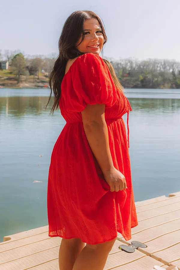 Patio Vibes Eyelet Mini Dress Curves sold by Impressions product image thumbnail 3