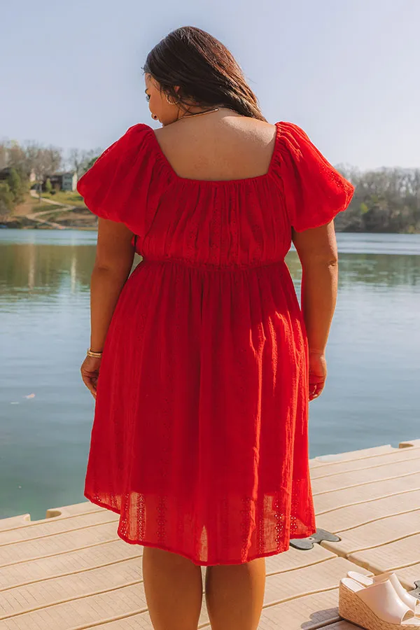 Patio Vibes Eyelet Mini Dress Curves sold by Impressions product image thumbnail 4