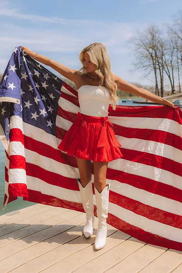 Liberty Lane High Waist Mini Skirt sold by Impressions