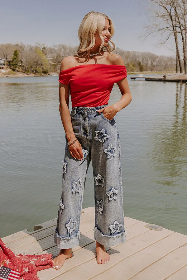 Star Of The Show High Waist Wide Leg Jean sold by Impressions product image thumbnail 2