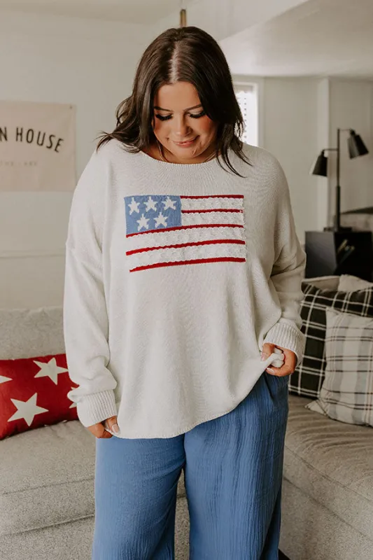 Star-Spangled Evening Knit Sweater Curves sold by Impressions