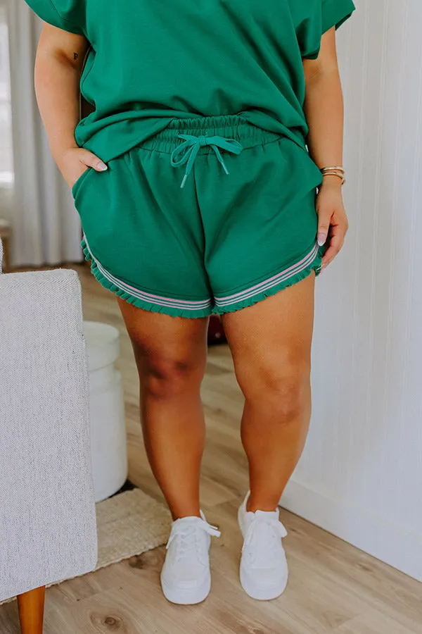 Everyday Ease High Waist Ruffle Shorts Curves sold by Impressions product image thumbnail 2