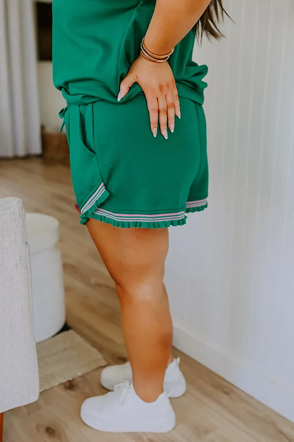 Everyday Ease High Waist Ruffle Shorts Curves sold by Impressions product image thumbnail 3