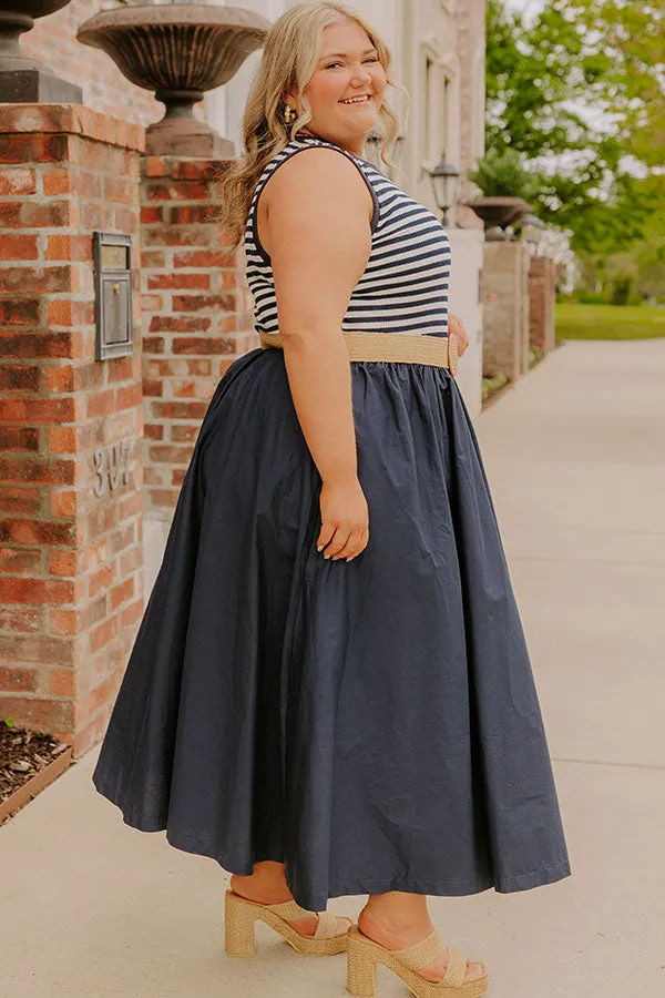 Brunch On The Pier Stripe Mid Dress Curves sold by Impressions product image thumbnail 3