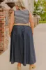 Brunch On The Pier Stripe Mid Dress Curves sold by Impressions