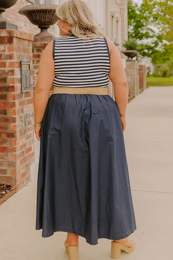 Brunch On The Pier Stripe Mid Dress Curves sold by Impressions product image thumbnail 4